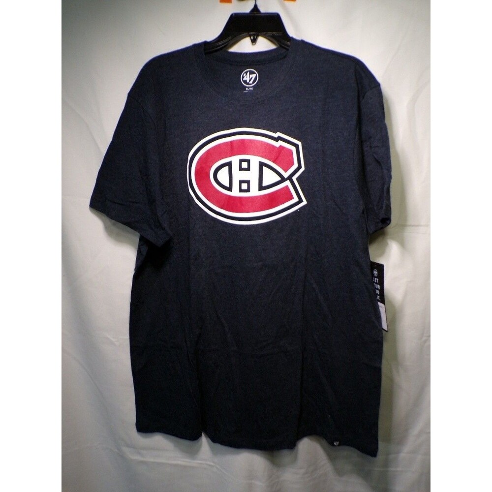 47 Brand Men's Montreal Canadiens Navy Graphic T Shirt XL